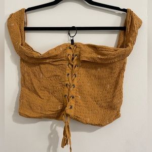 Lottie Moss Lace Up Crop Top